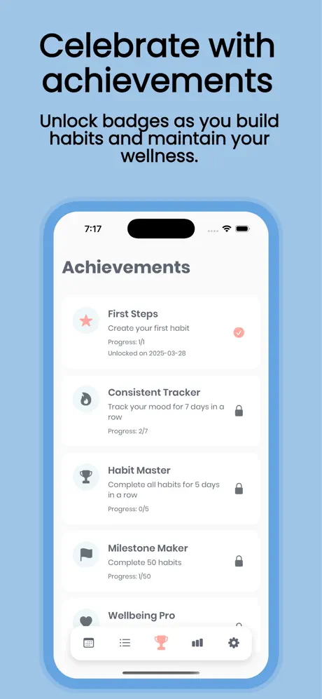 Habit Tracker: Wellgrid screenshot 7